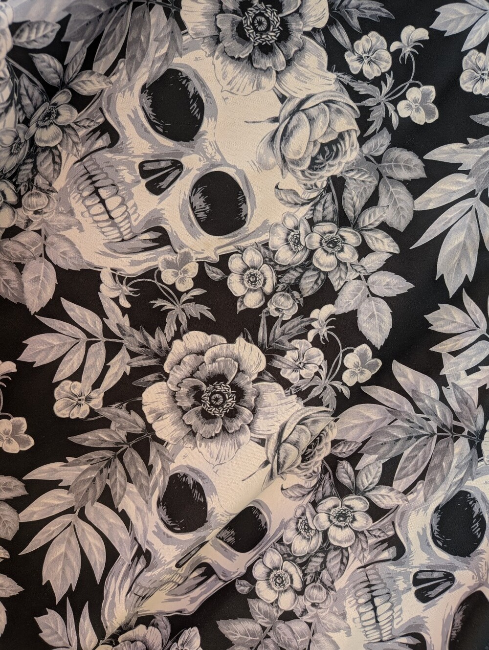 Loudmouth 3XL Performance Golf Polo Floral Skull Shiver Cool Wicking - Picture 3 of 3